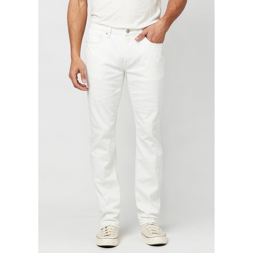 Buffalo Men's Straight Six Authentic Vintage-Like Jeans - Pure White Size  40/32
